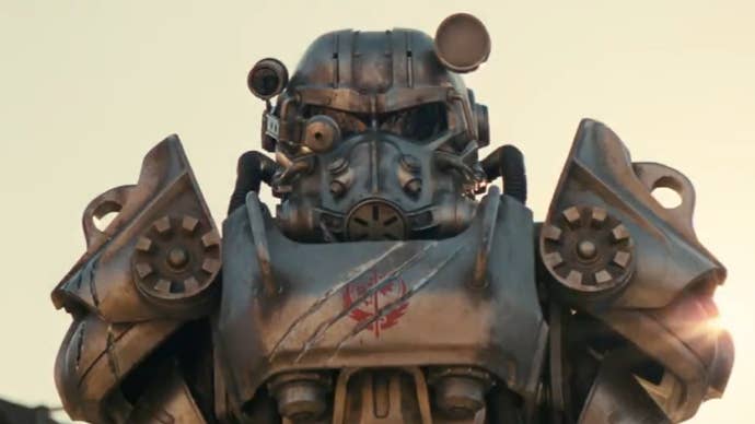 Confrérie du Chevalier d'Acier Titus dans l'émission Fallout d'Amazon.